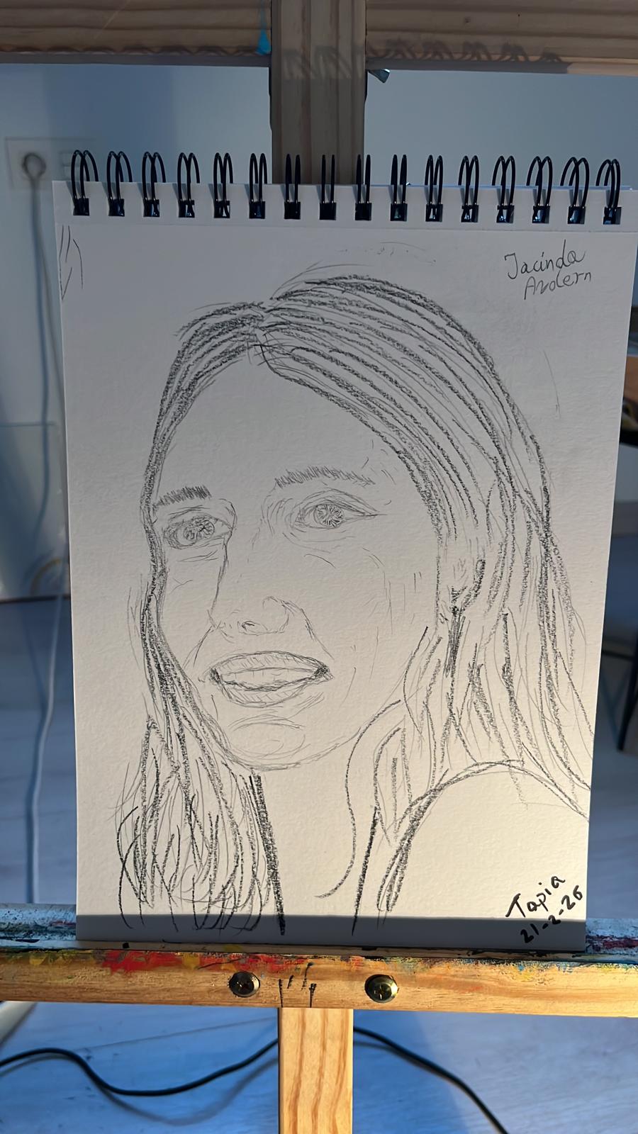 Jacinda ardern retrato
